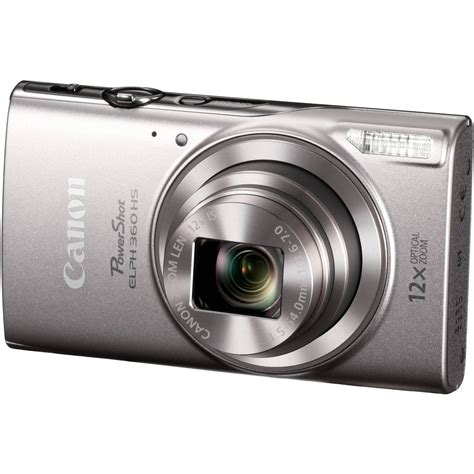 Canon PowerShot ELPH 360 HS Digital Camera (Silver) .
